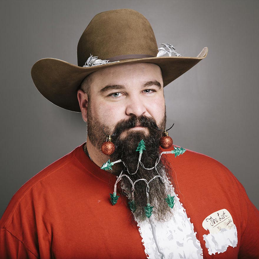 Рождественские украшения для бороды – новый модный тренд, взорвавший интернет beard baubles, christmas beards, украшения для бороды