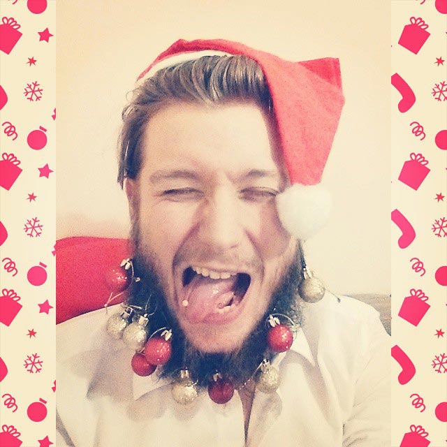 Рождественские украшения для бороды – новый модный тренд, взорвавший интернет beard baubles, christmas beards, украшения для бороды