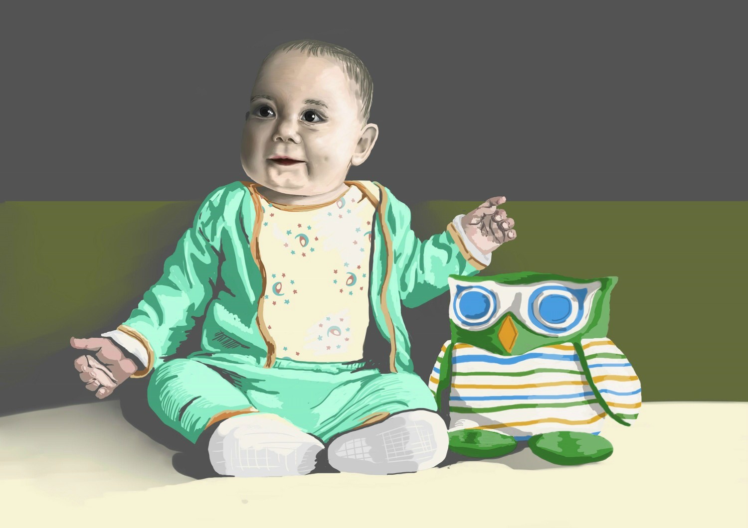 Муж попросил 24 художников, чтобы те перерисовали портреты его семьи ко дню рождения жены 24 художника перерисовали портреты семьи, Ernst Berlin reddit