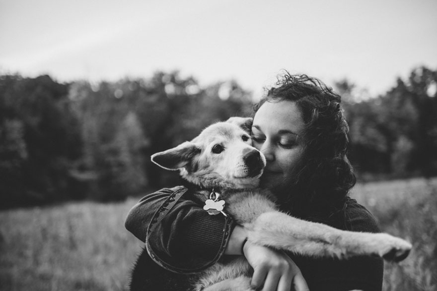 Девушка С Собакой Фото На Белом