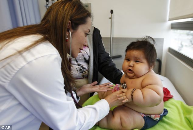 8-месячный малыш из Колумбии, который весит как 6-летний ребенок Самый толстый ребенок Колумбии, Сантьяго Мендоса, Santiago Mendoza,