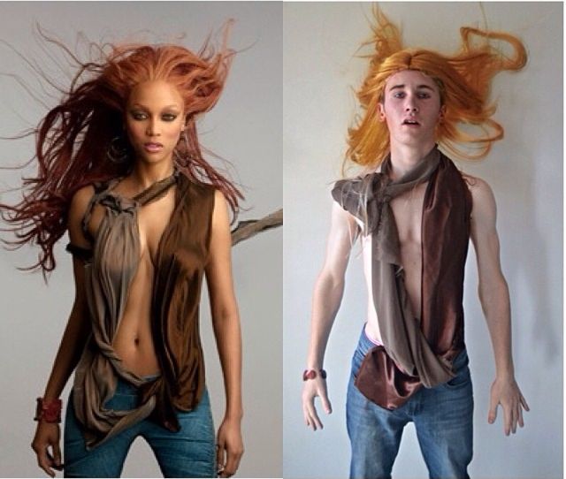 Парень смешно воссоздает фотографии знаменитостей у себя дома воссоздает фото знаменитостей, повторяет фотографии звезд, WaveRider