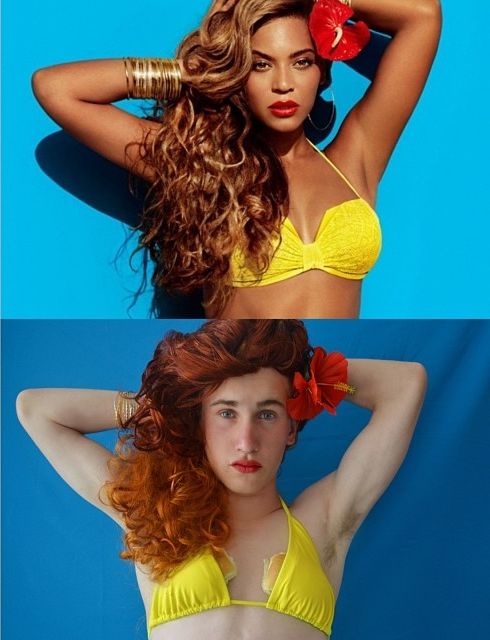 Парень смешно воссоздает фотографии знаменитостей у себя дома воссоздает фото знаменитостей, повторяет фотографии звезд, WaveRider