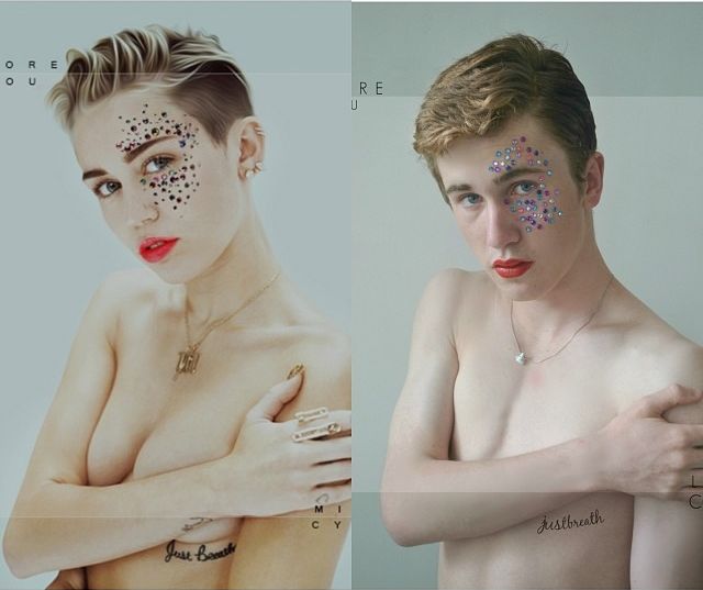 Парень смешно воссоздает фотографии знаменитостей у себя дома воссоздает фото знаменитостей, повторяет фотографии звезд, WaveRider