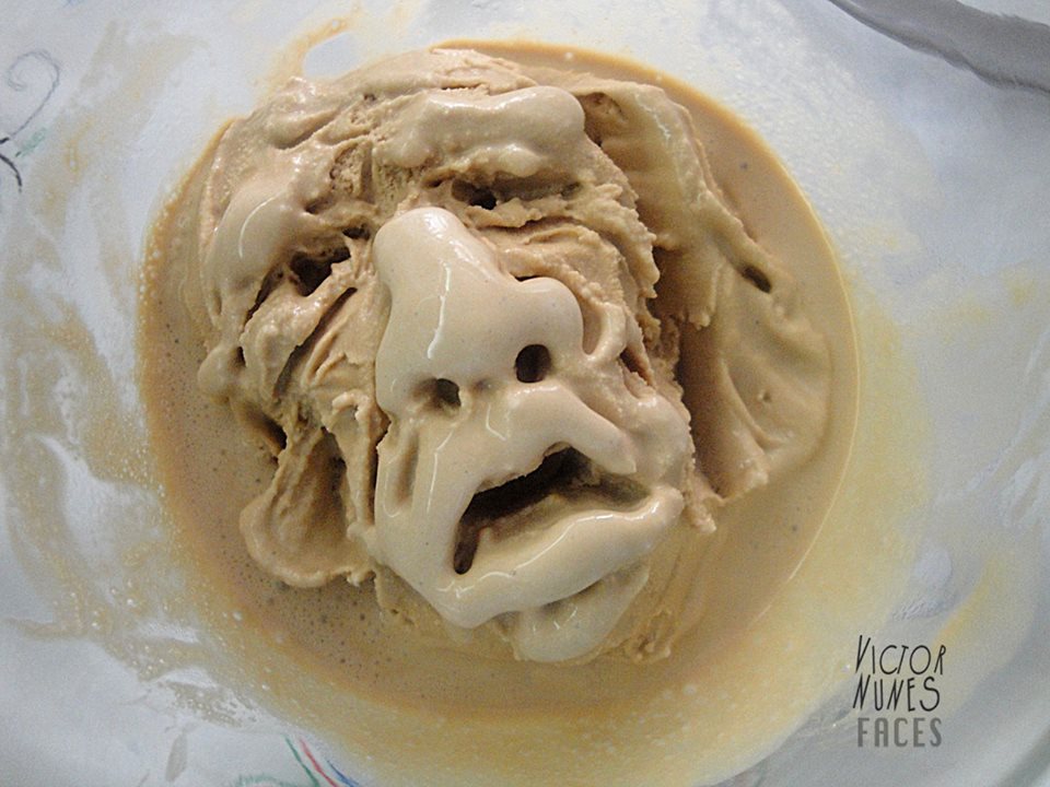 Художник создаёт милые, смешные и пугающие лица из всего, что он ест Виктор Нуньес, Victor Nunes faces, лица еда