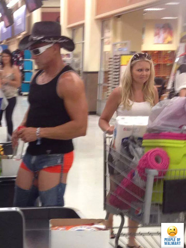 Сумасшедшие наряды странных посетителей американских супермаркетов people of walmart, американцы в супермаркете, Сумасшедшие наряды американцев