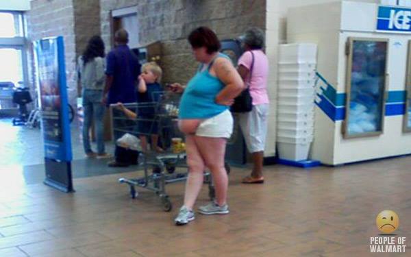 Сумасшедшие наряды странных посетителей американских супермаркетов people of walmart, американцы в супермаркете, Сумасшедшие наряды американцев