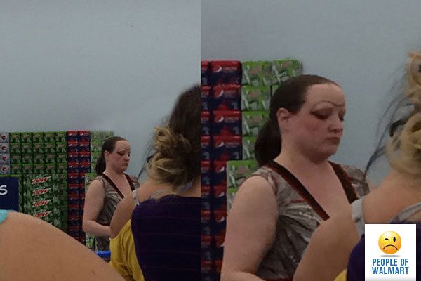 Сумасшедшие наряды странных посетителей американских супермаркетов people of walmart, американцы в супермаркете, Сумасшедшие наряды американцев