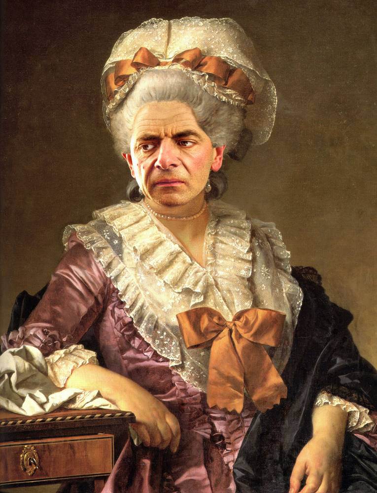 Смешные пародии на знаменитые шедевры мировой живописи с лицом Мистера Бина Родни Пайк, Rodney Pike, Мистер Бин, Mr. Bean