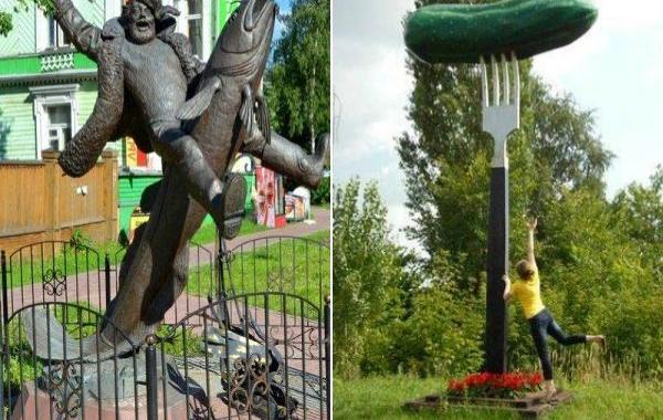необычные памятники России, нелепые памятники России