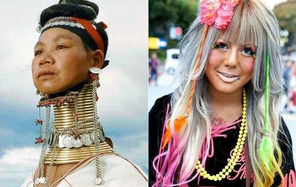 Странные стандарты красоты, традиции племён, красота разных стран мира