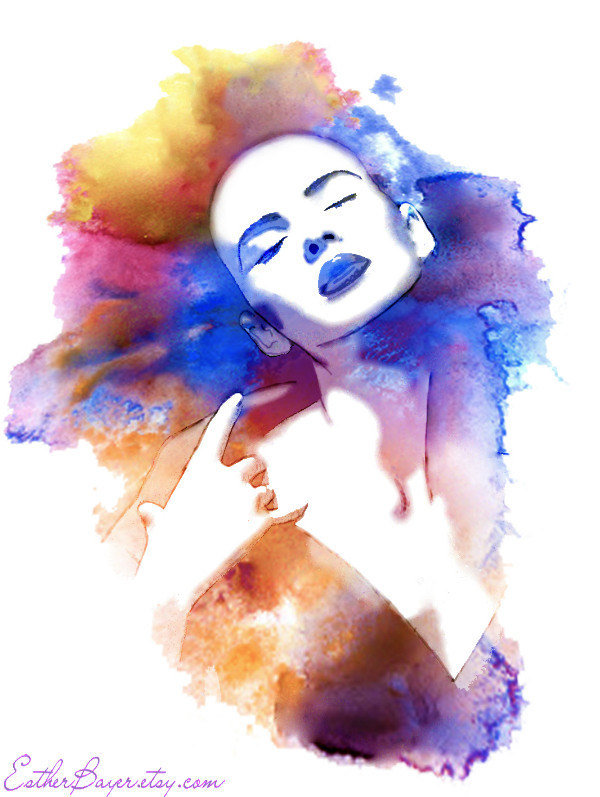 Девушки, Esther Bayer, художник, картины