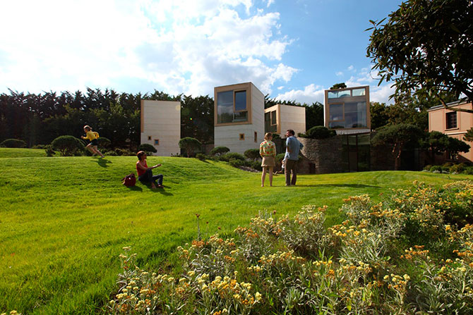 Креативная архитектура. Дом в форме города недалеко от Парижа