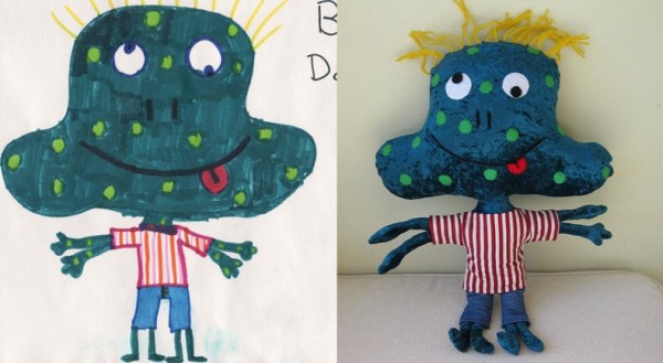 Игрушки по эскизам детских рисунков