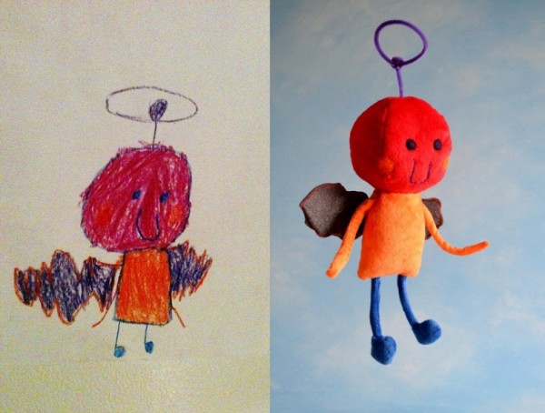 Игрушки по эскизам детских рисунков