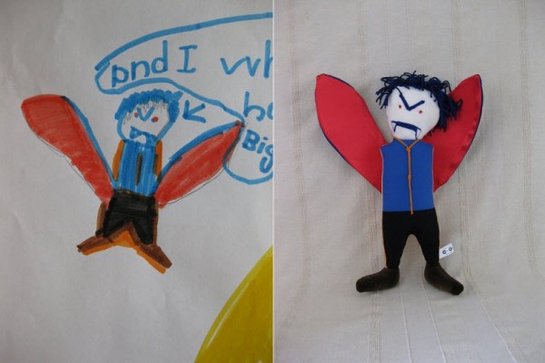 Игрушки по эскизам детских рисунков