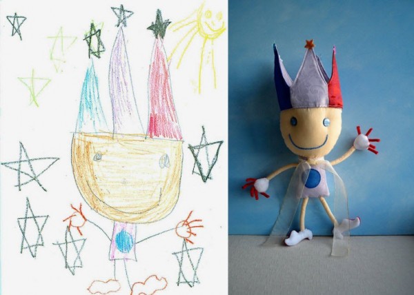 Игрушки по эскизам детских рисунков