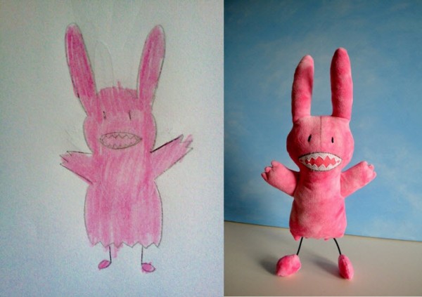 Игрушки по эскизам детских рисунков