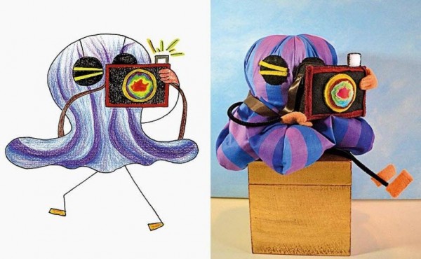 Игрушки по эскизам детских рисунков