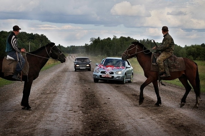 Свадьба в обычной русской деревне