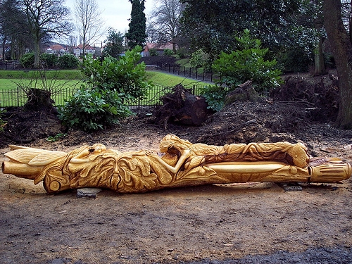Новая жизнь срубленных деревьев от художника Томми Краггса Новая жизнь срубленных деревьев от художника Томми Краггса