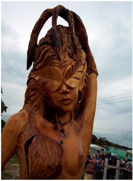 Новая жизнь срубленных деревьев от художника Томми Краггса Новая жизнь срубленных деревьев от художника Томми Краггса