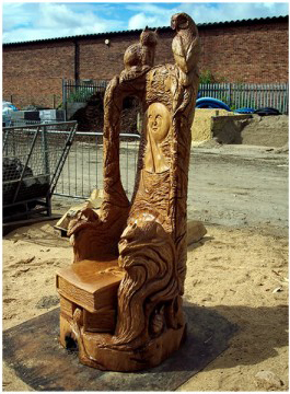 Новая жизнь срубленных деревьев от художника Томми Краггса Новая жизнь срубленных деревьев от художника Томми Краггса