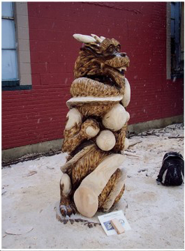 Новая жизнь срубленных деревьев от художника Томми Краггса Новая жизнь срубленных деревьев от художника Томми Краггса