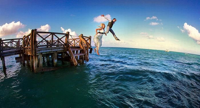 Оригинальные свадебные фото