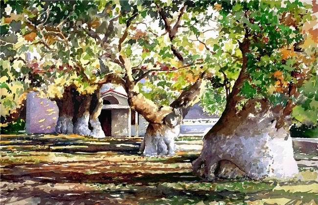 Греция в акварелях Пантелиса Зографоса Греция в акварелях Пантелиса Зографоса