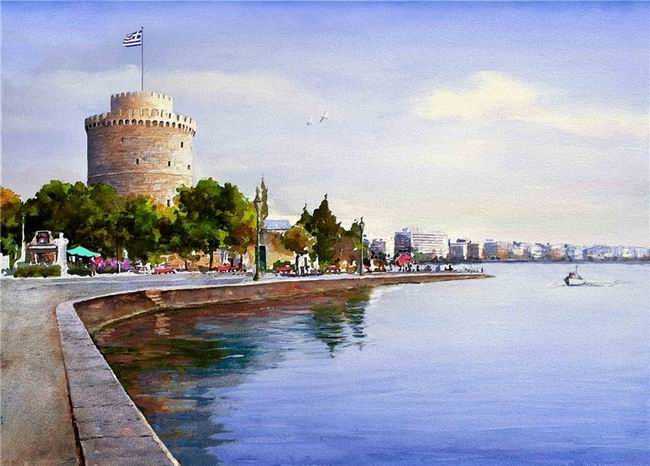 Греция в акварелях Пантелиса Зографоса Греция в акварелях Пантелиса Зографоса