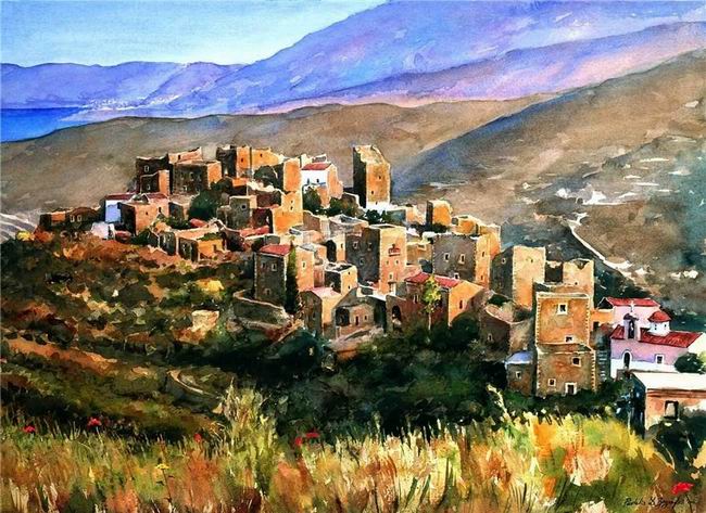 Греция в акварелях Пантелиса Зографоса Греция в акварелях Пантелиса Зографоса