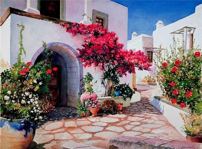 Греция в акварелях Пантелиса Зографоса Греция в акварелях Пантелиса Зографоса