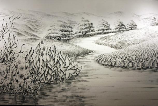 Картины нарисованные отпечатками пальцев от Джудит Браун Картины нарисованные отпечатками пальцев от Джудит Браун