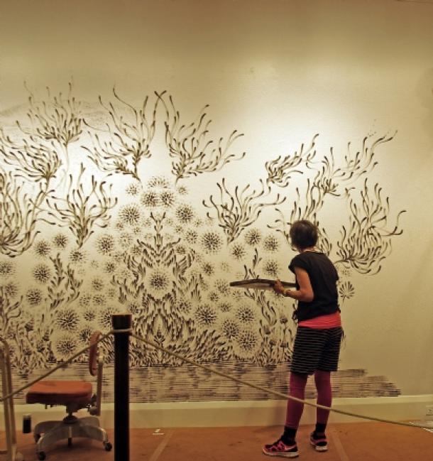 Картины нарисованные отпечатками пальцев от Джудит Браун Картины нарисованные отпечатками пальцев от Джудит Браун