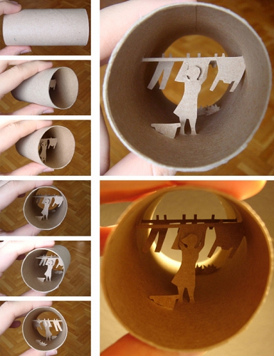 Жизнь внутри туалетной бумаги от Анастасии Элиас