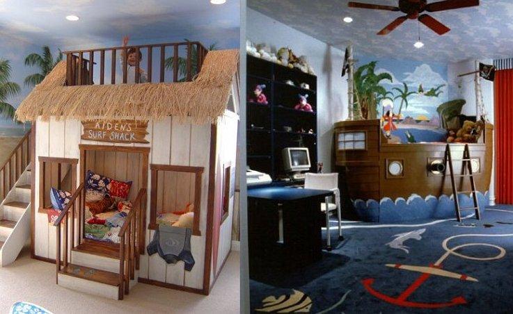 Сказочные и фэнтези идеи для оформления детских комнат