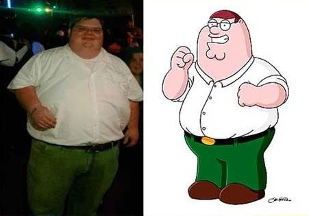 Герои мультфильмов в реальности