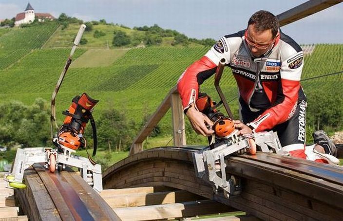 По американским горкам на самодельных роликах