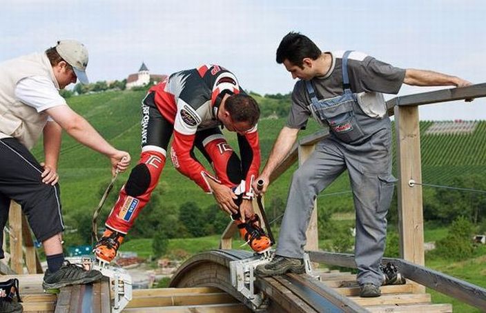 По американским горкам на самодельных роликах