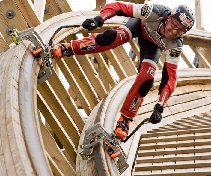 По американским горкам на самодельных роликах