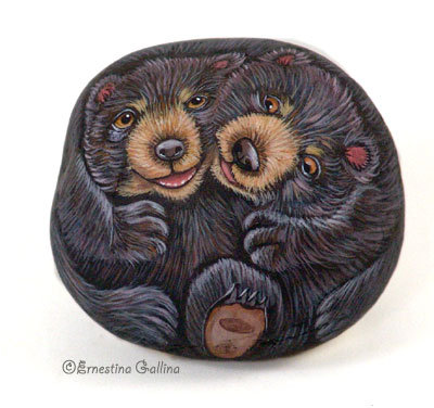 Роспись на камнях от Ernestina Gallina