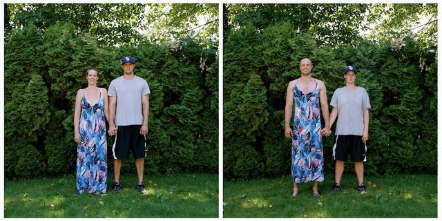 Неожиданные перемены внешности влюблённых пар