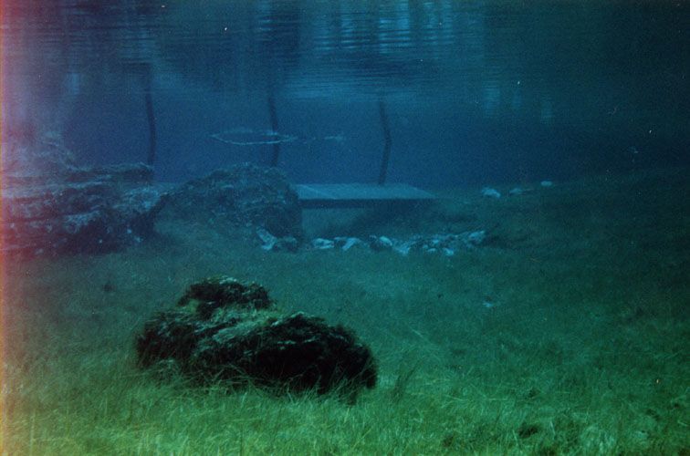 С августа по апрель красивый парк, а весной становится красивым озером