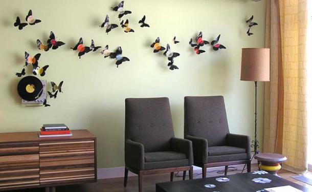 Бабочки из алюминиевых банок от Paul Villinski