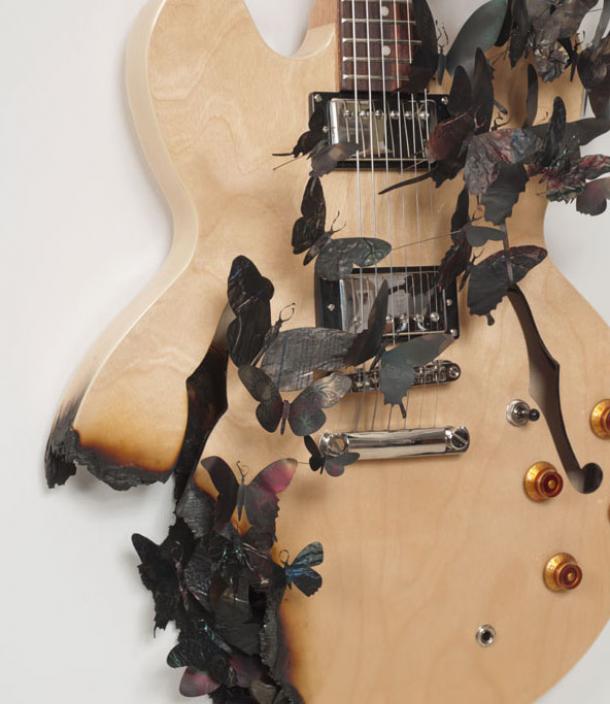 Бабочки из алюминиевых банок от Paul Villinski