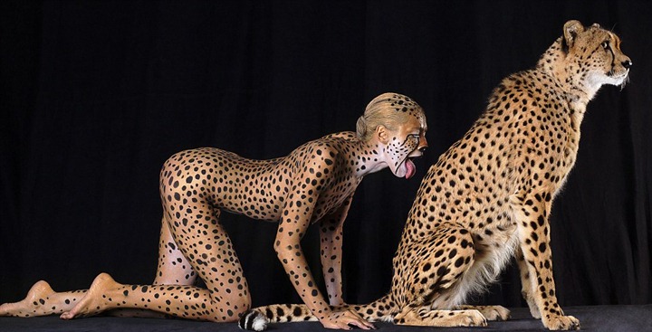 Звериный боди-арт от Lennette Newell