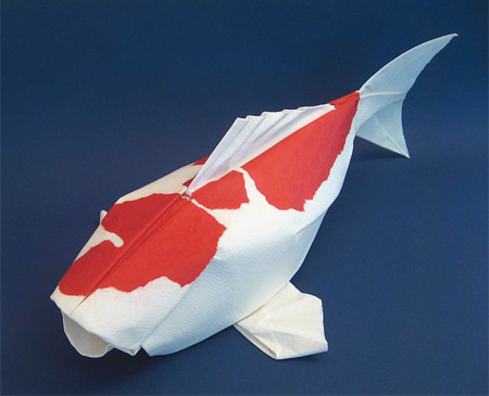 Оригами гамак из бумаги
