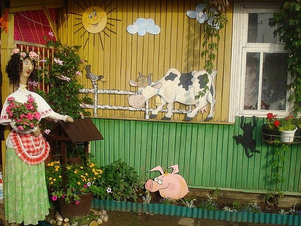 Украшения дач, дизайн, идеи, фото