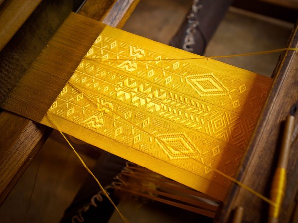 Паучье золото, ткань